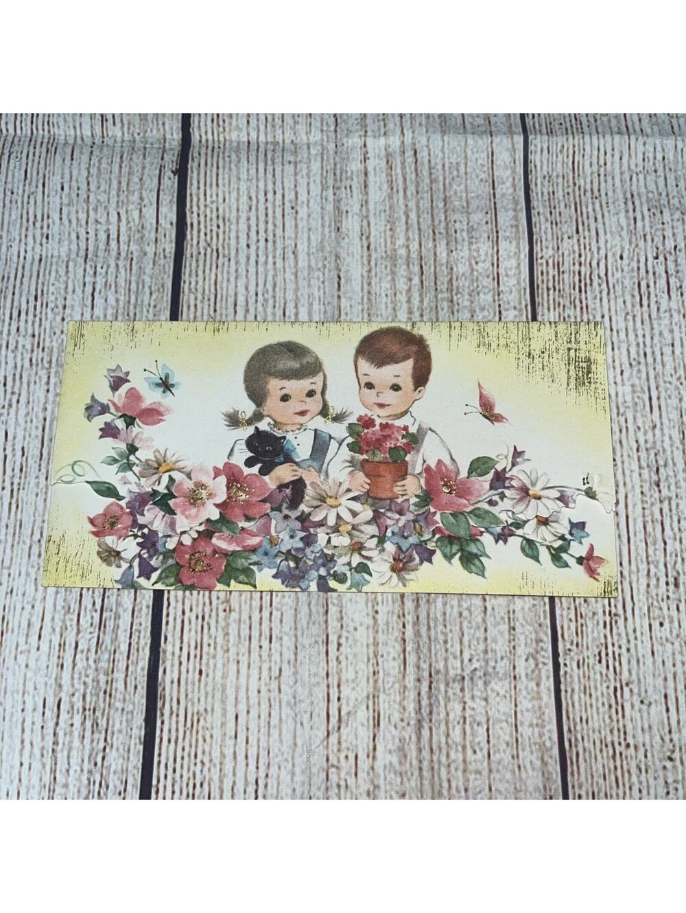 Lots Of 15 Vintage Greeting Cards With Envelopes Not Signed